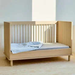 Best Lit bébé évolutif Nordica Naturel (70 x 140 cm) Lit Évolutif