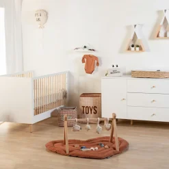 Childhome Lit bébé évolutif Wonder White (70 x 140 cm)