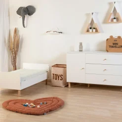 Childhome Lit bébé évolutif Wonder White (70 x 140 cm)