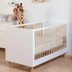 Childhome Lit bébé évolutif Wonder White (70 x 140 cm)