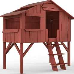 Lit cabane enfant finition laquée (coloris au choix) Lit Cabane