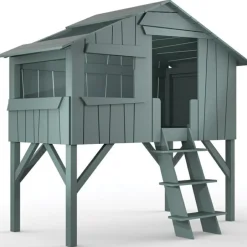 Lit cabane enfant finition laquée (coloris au choix) Lit Cabane