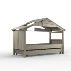 Sale Lit cabane Star avec tiroir finition laquée (coloris au choix) Lit Cabane