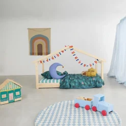 Mathy by bols Lit cabane Star Light 1 finition bois brut (90 x 200 cm)