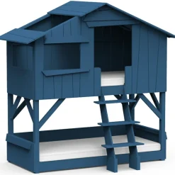 Best Lit cabane superposé finition laquée (coloris au choix) Lit Cabane