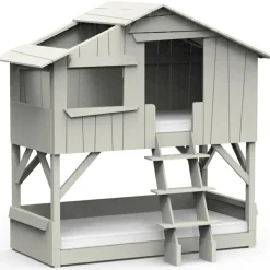 Best Lit cabane superposé finition laquée (coloris au choix) Lit Cabane