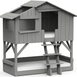 Best Lit cabane superposé finition laquée (coloris au choix) Lit Cabane