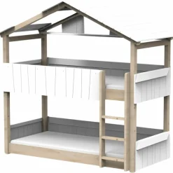 Best Lit cabane superposé Star Light 3 finition laquée (coloris au choix) Lit Cabane