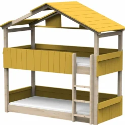 Best Lit cabane superposé Star Light 3 finition laquée (coloris au choix) Lit Cabane