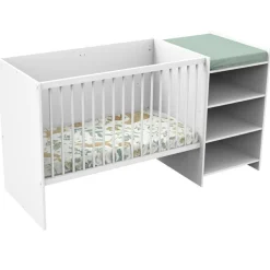 Sale Lit combiné évolutif First Blanc (60 x 120 cm) Lit Évolutif