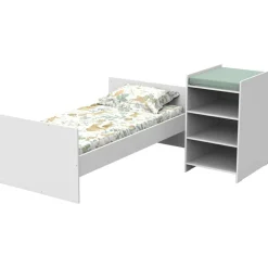 Sale Lit combiné évolutif First Blanc (60 x 120 cm) Lit Évolutif