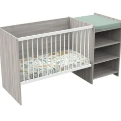 Baby Price Lit combiné évolutif Up chêne Silex (60 x 120 cm)