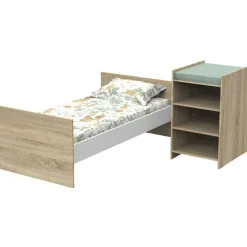 Discount Lit combiné évolutif Up chêne doré (60 x 120 cm) Lit Évolutif