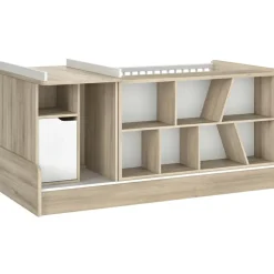 Clearance Lit compact évolutif Sacha chêne du bocage sans tiroir (70 x 140 cm) Lit Évolutif