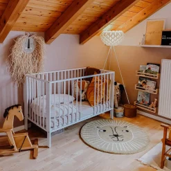 Online Lit d'appoint pliable Jori White (120 x 60 cm) Lit À Barreaux