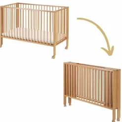 Tissi Lit d'appoint pliable Jori Natural (120 x 60 cm)