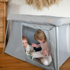 Enfant Béaba Lit parapluie 3 en 1 Eazy sleep Gris chiné et Galet