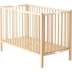 Combelle Lit pliable à barreaux Roméo naturel (120 X 60 cm)