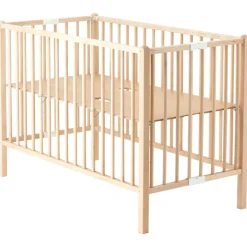 Combelle Lit pliable à barreaux Roméo naturel (120 X 60 cm)