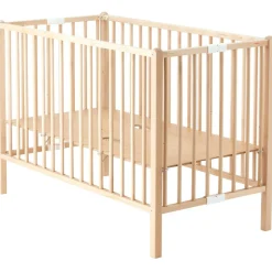 Combelle Lit pliable à barreaux Roméo naturel (120 X 60 cm)