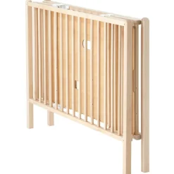 Combelle Lit pliable à barreaux Roméo naturel (120 X 60 cm)