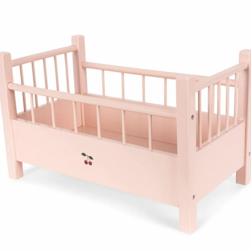 Konges Slojd Lit pour poupée en bois rose