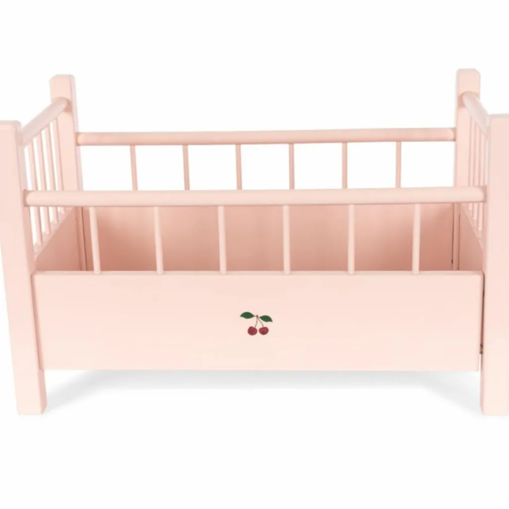 Konges Slojd Lit pour poupée en bois rose