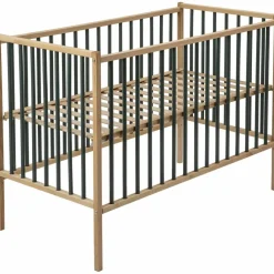 Combelle Lit Rémi sans roulette Hybride kaki (60 x 120 cm)