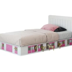 Mathy by bols Lit stable 1 côté finition laquée (coloris au choix)