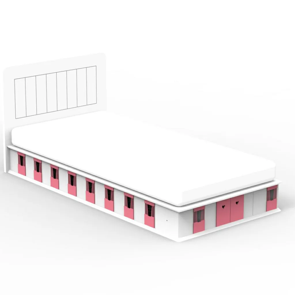 Clearance Lit stable 2 côtés finition laquée (coloris au choix) Lit Junior