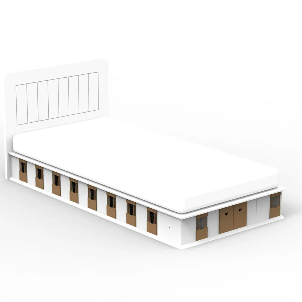 Clearance Lit stable 2 côtés finition laquée (coloris au choix) Lit Junior