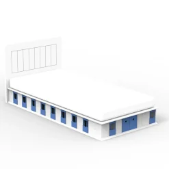 Clearance Lit stable 2 côtés finition laquée (coloris au choix) Lit Junior