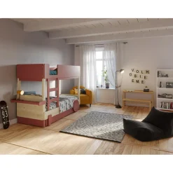 Mathy by bols Lit superposé avec tiroir Discovery finition laquée (coloris au choix)