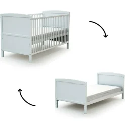 Hot Lit évolutif en bois de hêtre Essentiel blanc (70 x 140 cm) Lit Évolutif