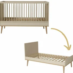 Quax Lit évolutif Flow Argile-Clay (140 x 70 cm)