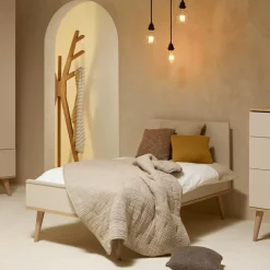 Quax Lit évolutif Flow Argile-Clay (140 x 70 cm)