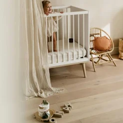 New Lit évolutif Flow White-Oak (140 x 70 cm) Lit Évolutif