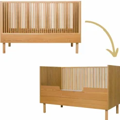 Hot Lit évolutif Hai No Ki Naturel (140 x 70 cm) Lit Évolutif