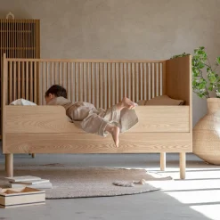 Hot Lit évolutif Hai No Ki Naturel (140 x 70 cm) Lit Évolutif