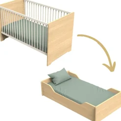 Sauthon mobilier Lit évolutif Little big bed Vanille (70 x 140 cm)