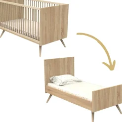 Sauthon mobilier Lit évolutif Little big bed Seventies (70 x 140 cm)