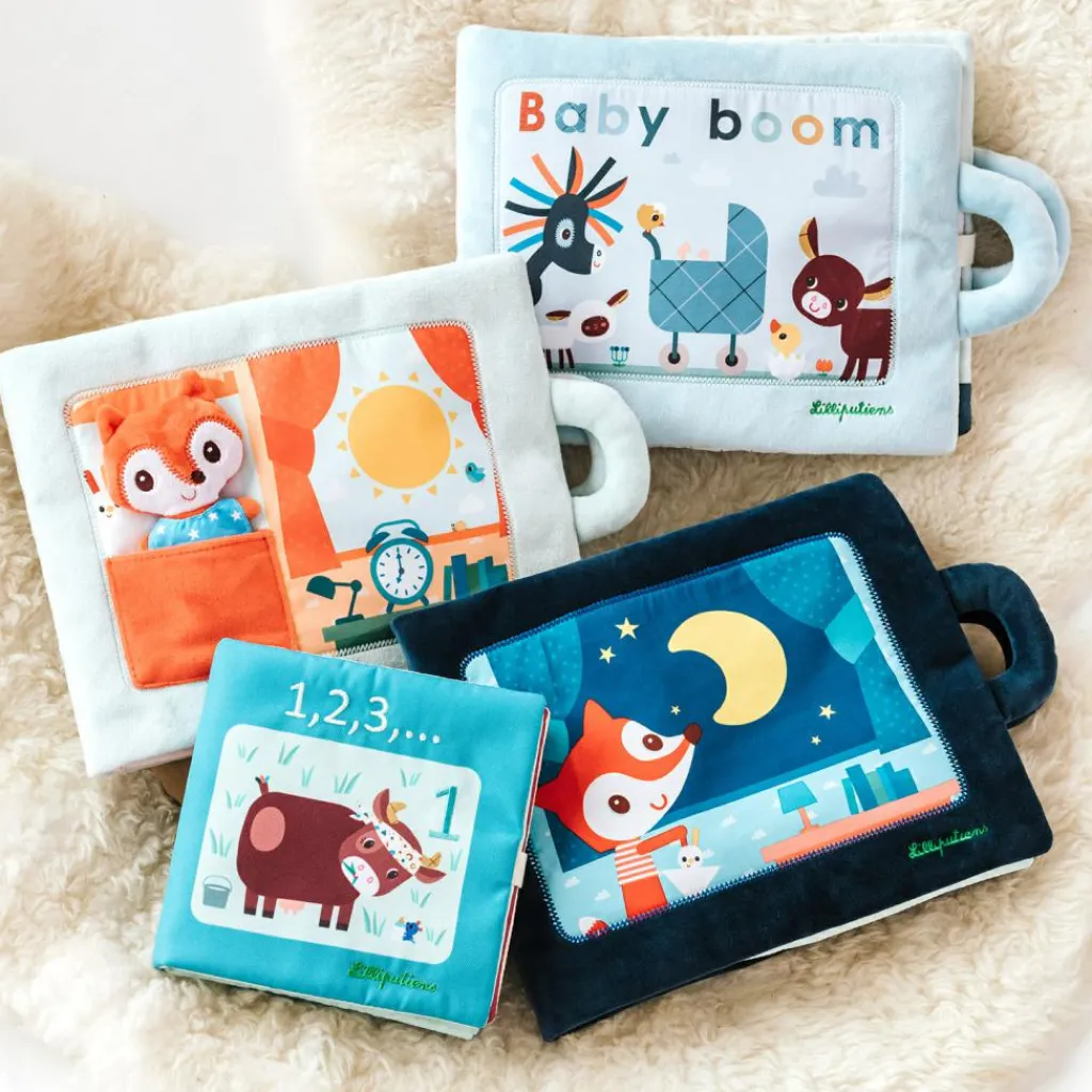 Lilliputiens Livre bébé d'activités Bonsoir Petit Renard