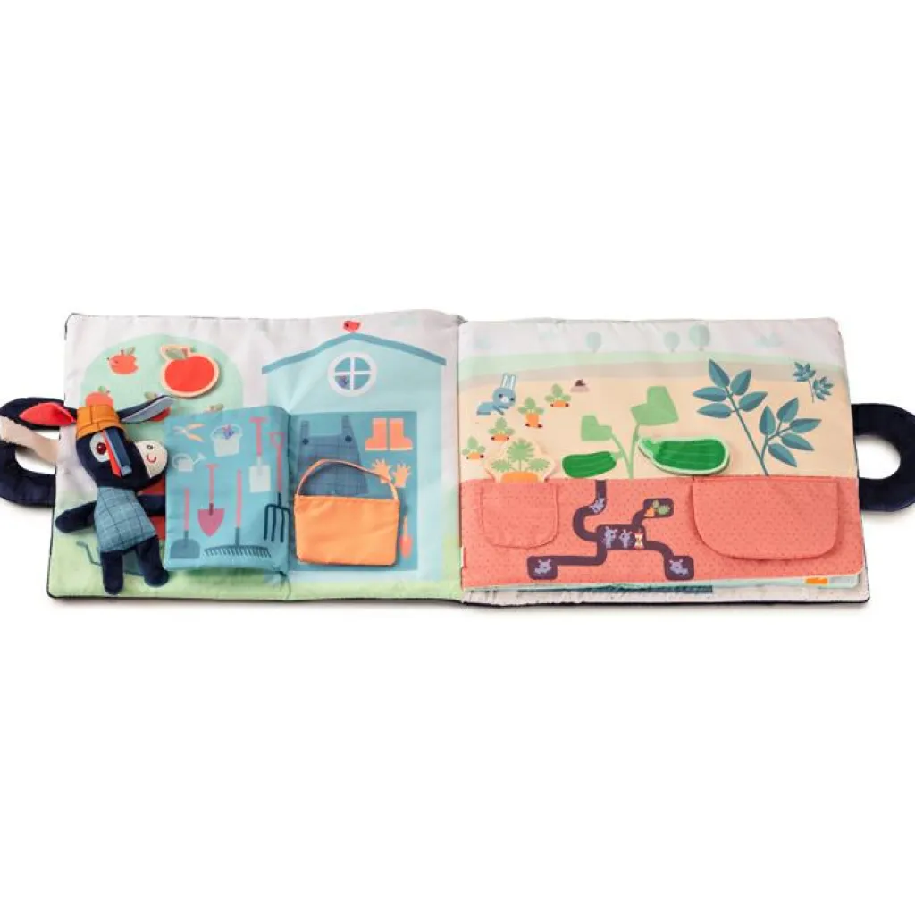 Lilliputiens Livre bébé d'activités Ignace à la ferme (28 cm)