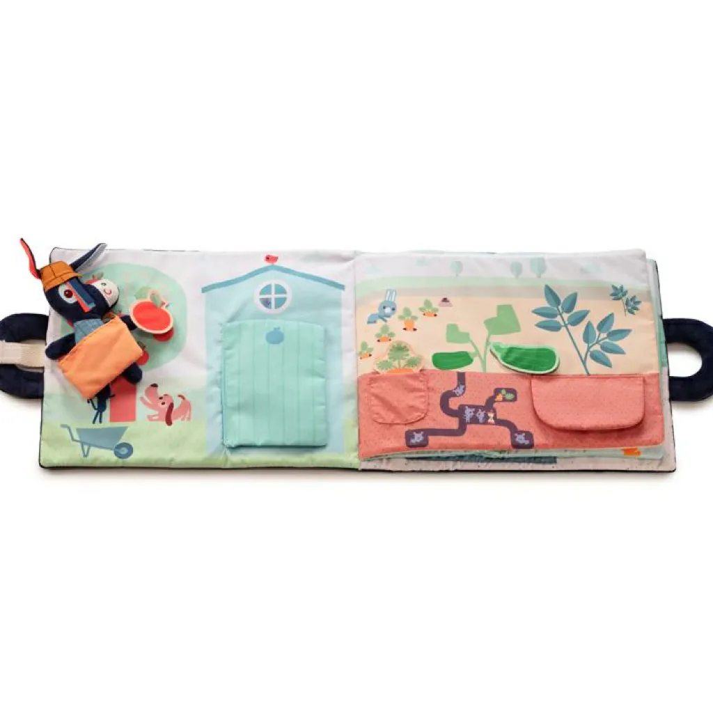 Lilliputiens Livre bébé d'activités Ignace à la ferme (28 cm)