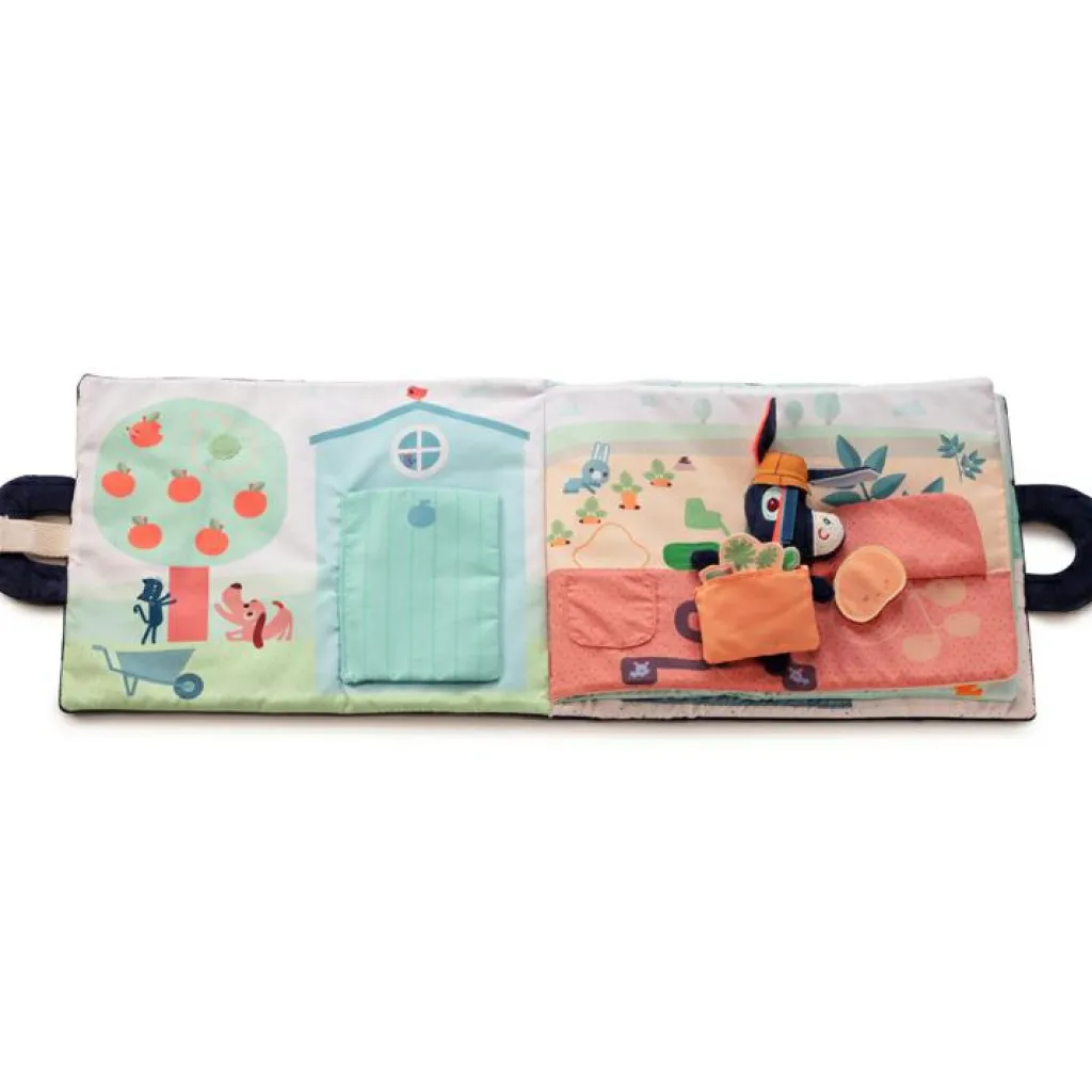 Lilliputiens Livre bébé d'activités Ignace à la ferme (28 cm)