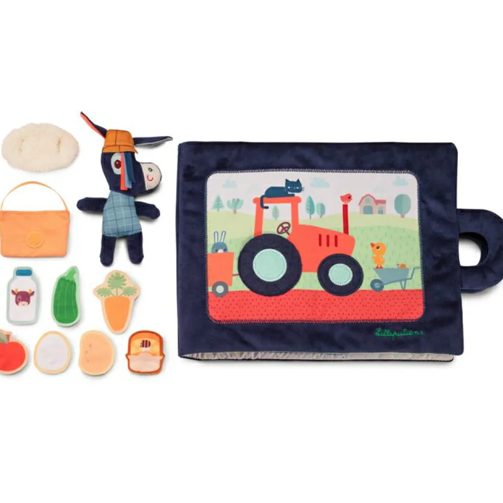 Lilliputiens Livre bébé d'activités Ignace à la ferme (28 cm)