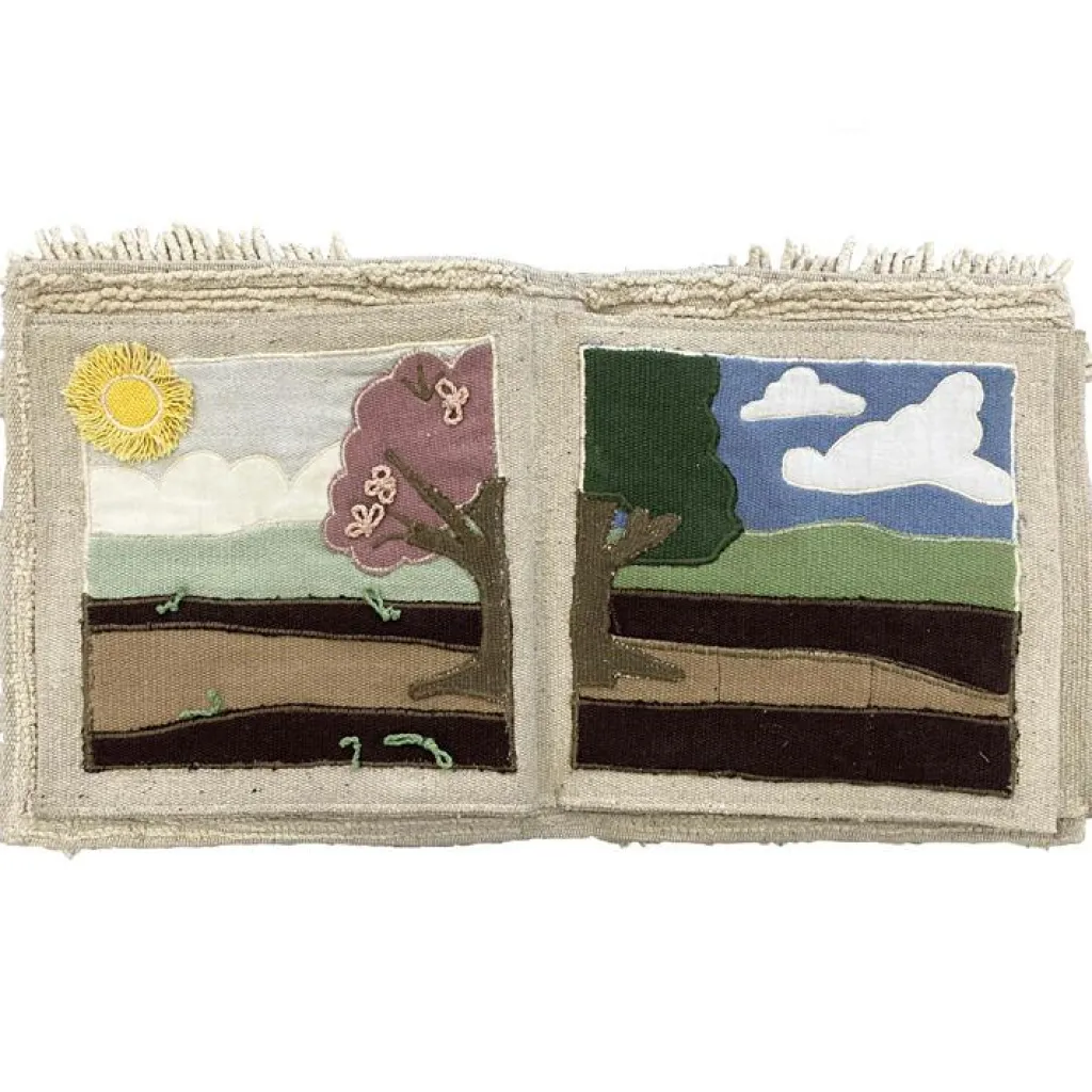 Lorena Canals Livre bébé en coton Cool kids eat healthy x Oli & Carol (30 x 27 cm)