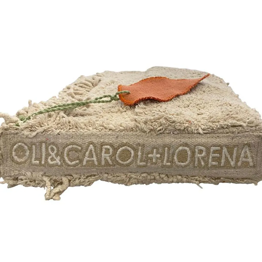 Lorena Canals Livre bébé en coton Cool kids eat healthy x Oli & Carol (30 x 27 cm)