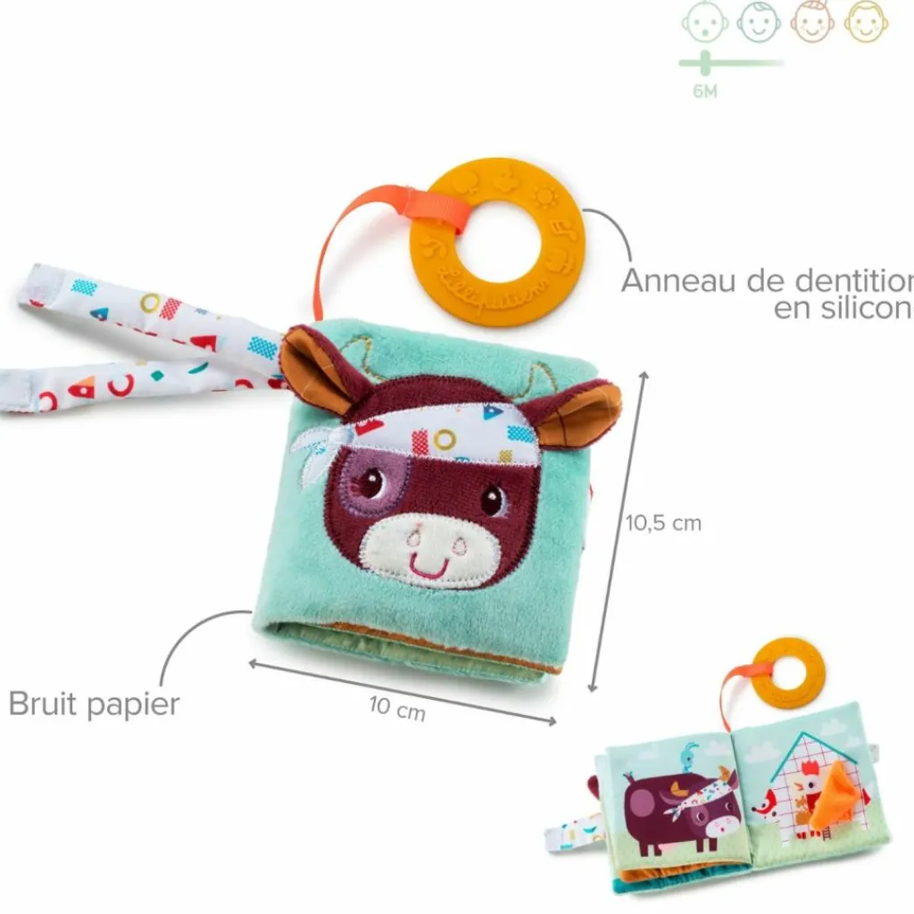 Discount Livre bébé en tissu imagier La Ferme Livre Bébé En Tissu