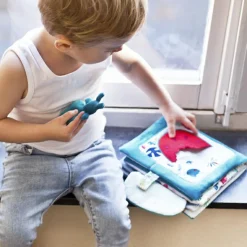 New Livre bébé en tissu Papa t'es où Livre Bébé En Tissu